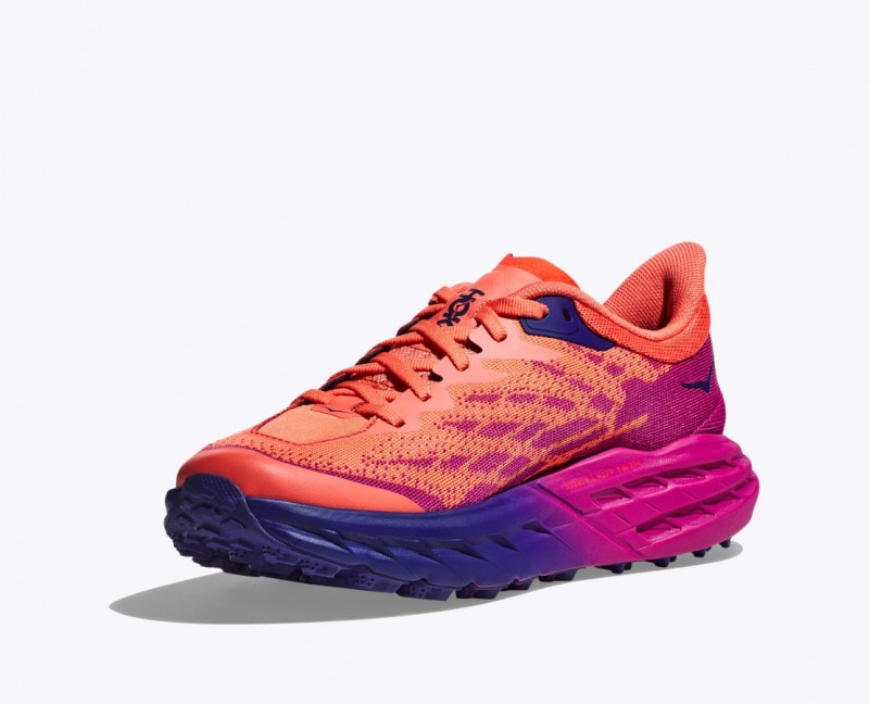 Orange / Fuchsia HOKA Speedgoat 5 Women's Trail Running Shoes | 75VKLRQYE