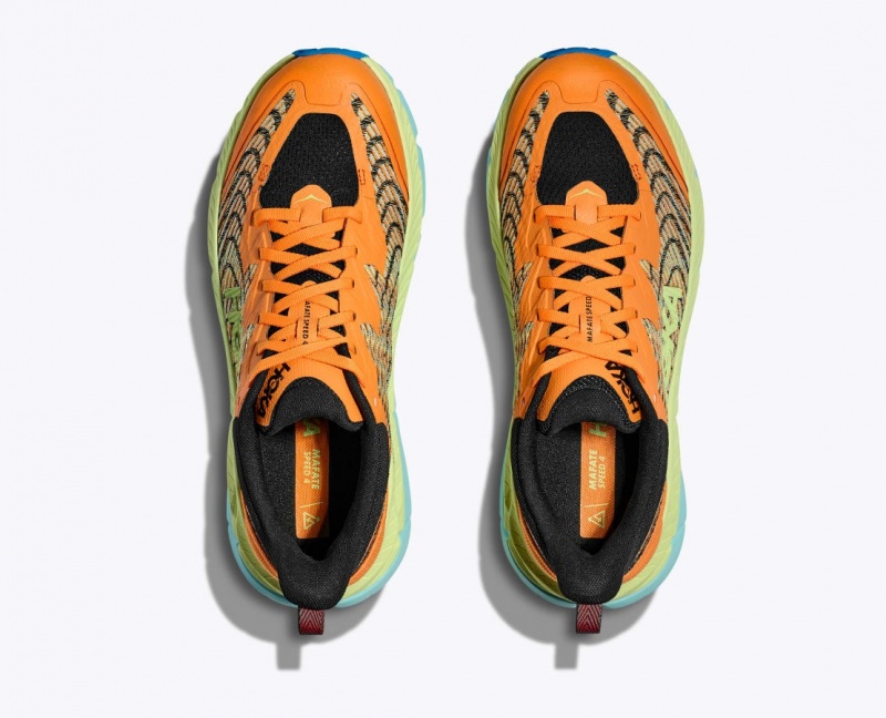 Orange / Green HOKA Mafate Speed 4 Men's Trail Running Shoes | 59GKIURNA