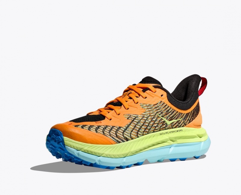 Orange / Green HOKA Mafate Speed 4 Men's Trail Running Shoes | 59GKIURNA