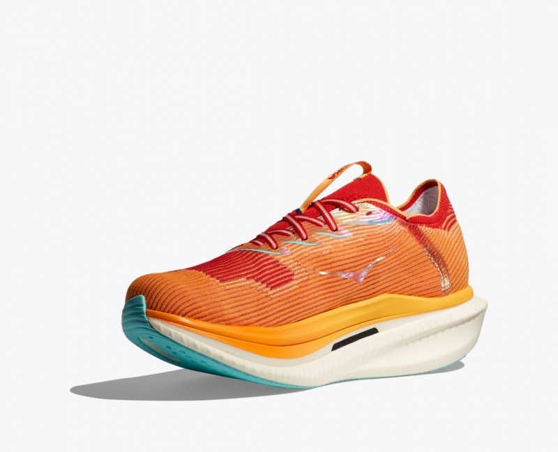 Orange / Red HOKA Cielo X1 Men's Running Shoes | 40LKTZWON