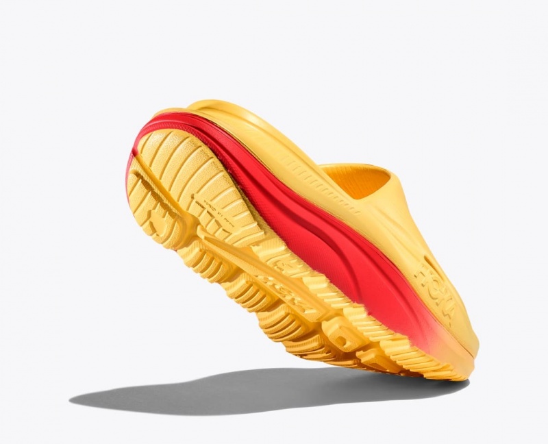 Orange / Red HOKA Ora Recovery 3 Men's Slide | 31ORLZCGT