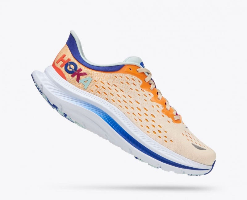 Orange / White HOKA Kawana Men's Sneakers | 80CFPMRWH