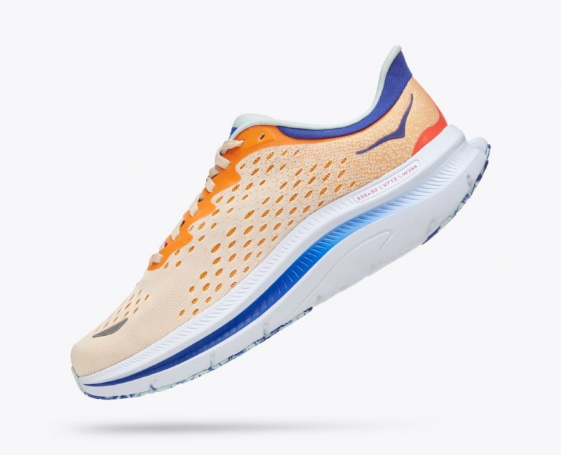 Orange / White HOKA Kawana Men's Sneakers | 80CFPMRWH