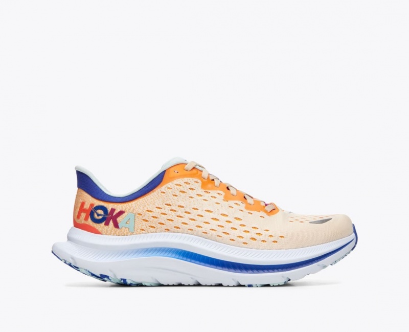 Orange / White HOKA Kawana Men's Sneakers | 80CFPMRWH