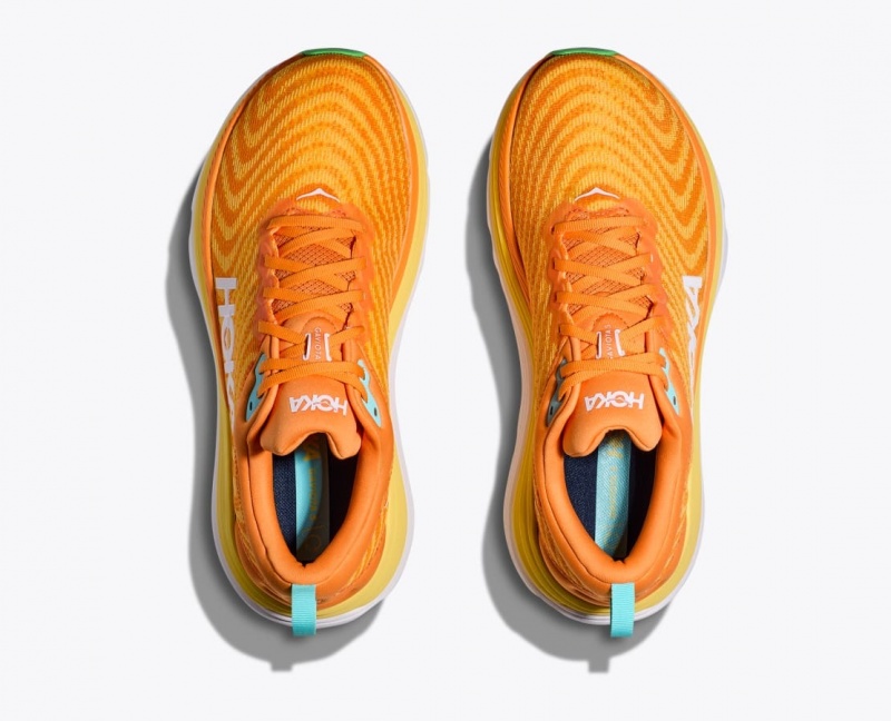 Orange / Yellow HOKA Gaviota 5 Men's Running Shoes | 93SCJEODY