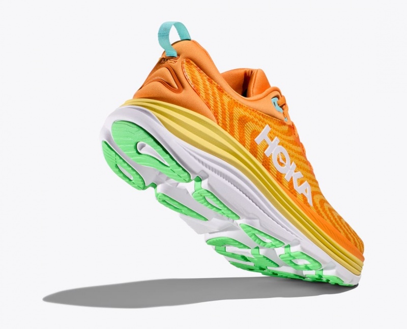 Orange / Yellow HOKA Gaviota 5 Men's Running Shoes | 93SCJEODY