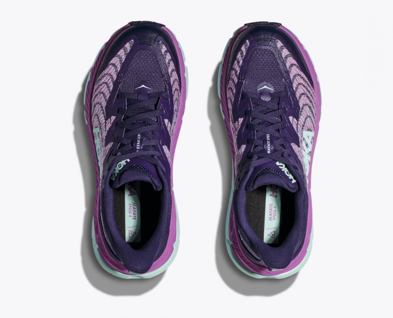 Purple / Pink HOKA Mafate Speed 4 Women's Trail Running Shoes | 64DLGSXWE