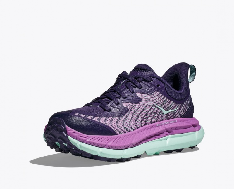 Purple / Pink HOKA Mafate Speed 4 Women's Trail Running Shoes | 64DLGSXWE