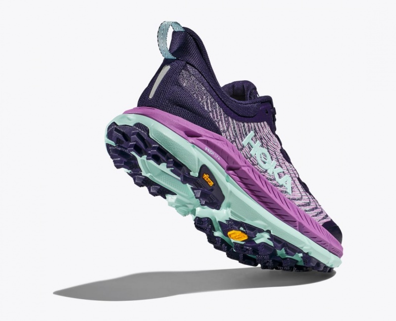 Purple / Pink HOKA Mafate Speed 4 Women's Trail Running Shoes | 64DLGSXWE