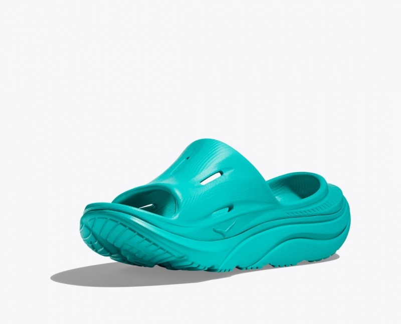 Turquoise HOKA Ora Recovery 3 Women's Slide | 42TZAUDIX