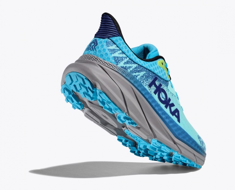 Turquoise / Blue HOKA Challenger 7 Men's Trail Running Shoes | 56JQMNLFB