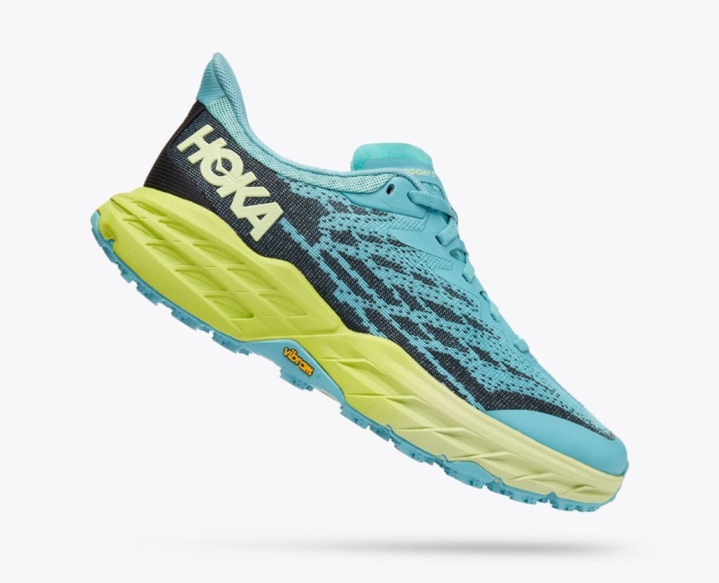 Turquoise / Navy HOKA Speedgoat 5 Women's Trail Running Shoes | 64AJBZCRI