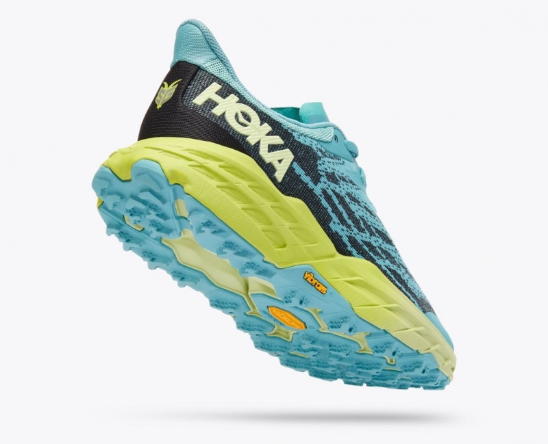 Turquoise / Navy HOKA Speedgoat 5 Women's Trail Running Shoes | 64AJBZCRI