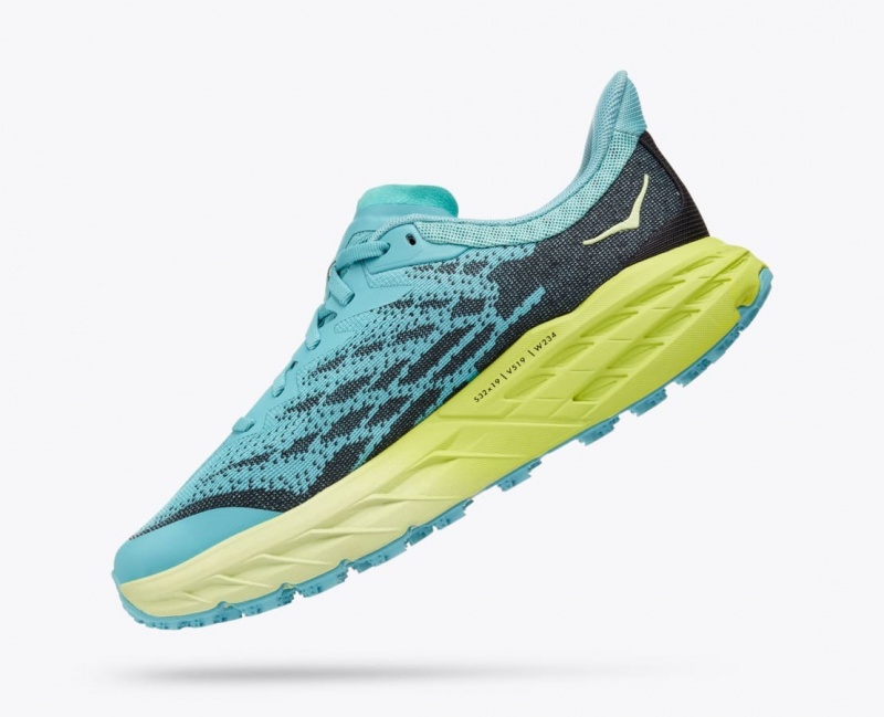 Turquoise / Navy HOKA Speedgoat 5 Women's Trail Running Shoes | 64AJBZCRI