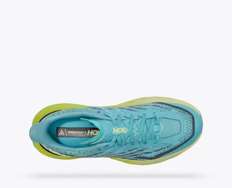 Turquoise / Navy HOKA Speedgoat 5 Women's Trail Running Shoes | 64AJBZCRI