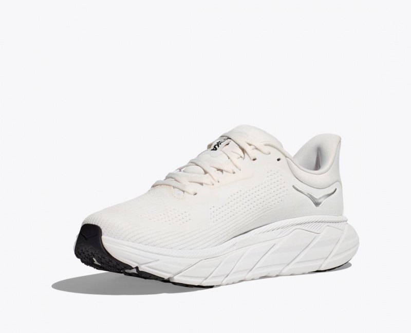 White HOKA Arahi 7 Men's Running Shoes | 41KALTPUM