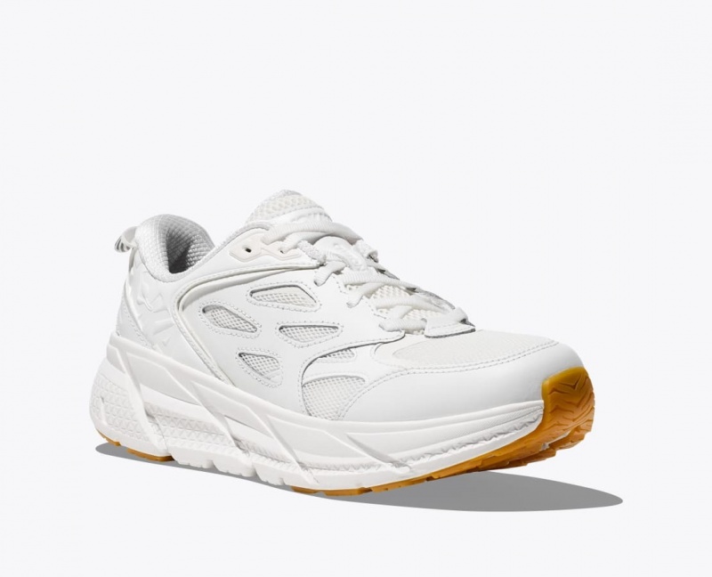 White HOKA Clifton L Women's Walking Shoes | 79FANCSEX