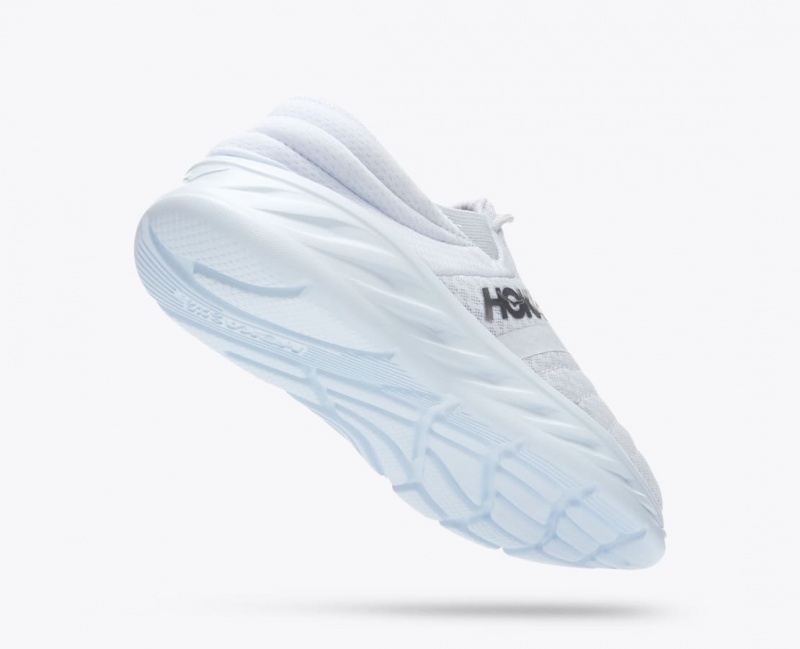 White HOKA Ora Recovery 2 Women's Slip On Shoes | 38GEIZBNY