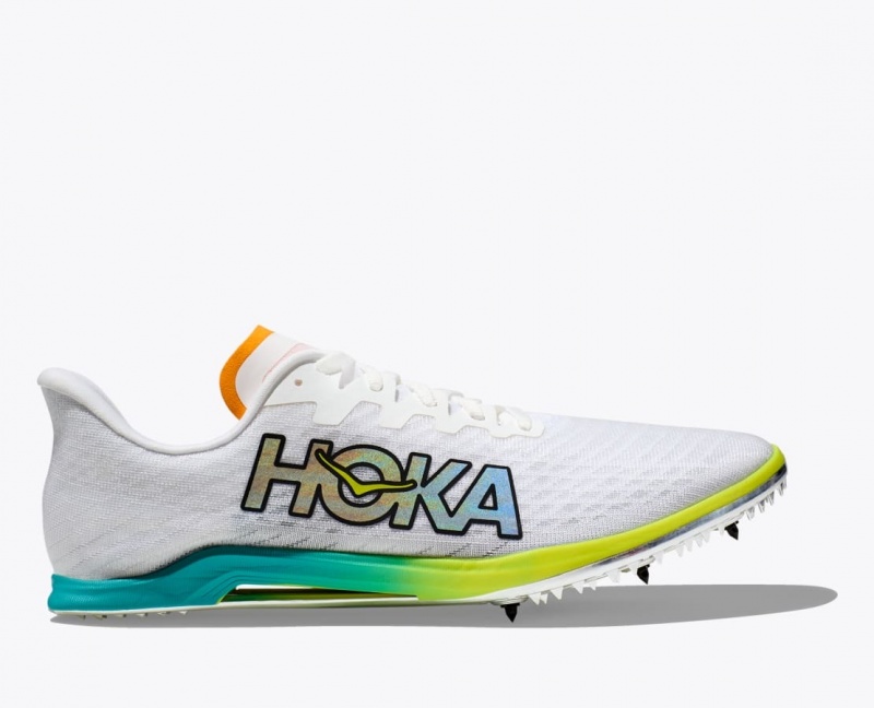 White / Grey HOKA Cielo X 2 MD Women\'s Track Spikes | 94HKMDSXY