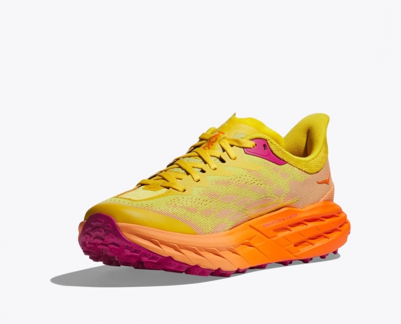 Yellow / Orange HOKA Speedgoat 5 Women's Trail Running Shoes | 60HWZNVBD